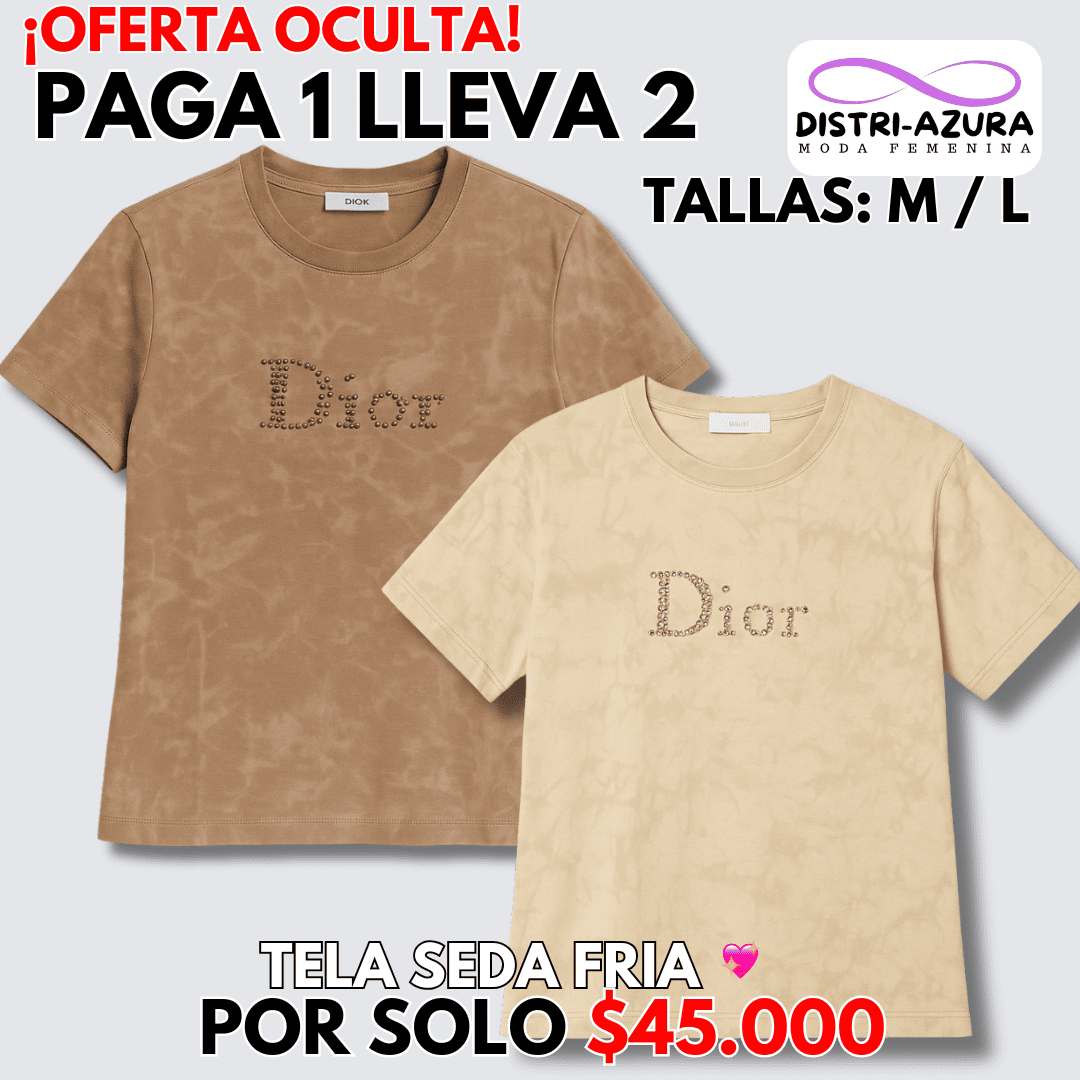 2PACK CAMISETAS SEDA FRIA