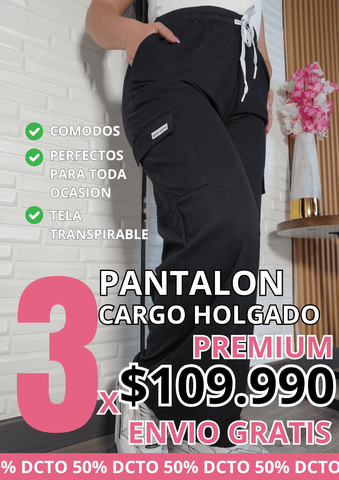 3PACK JOGGER BOTA RECTA CARGO